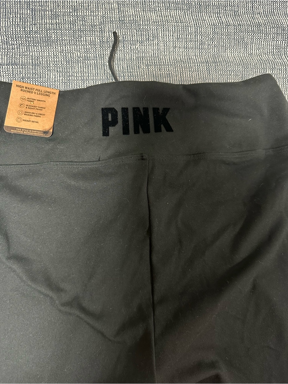 PINK Victoria's Secret Black High-Waist Leggings